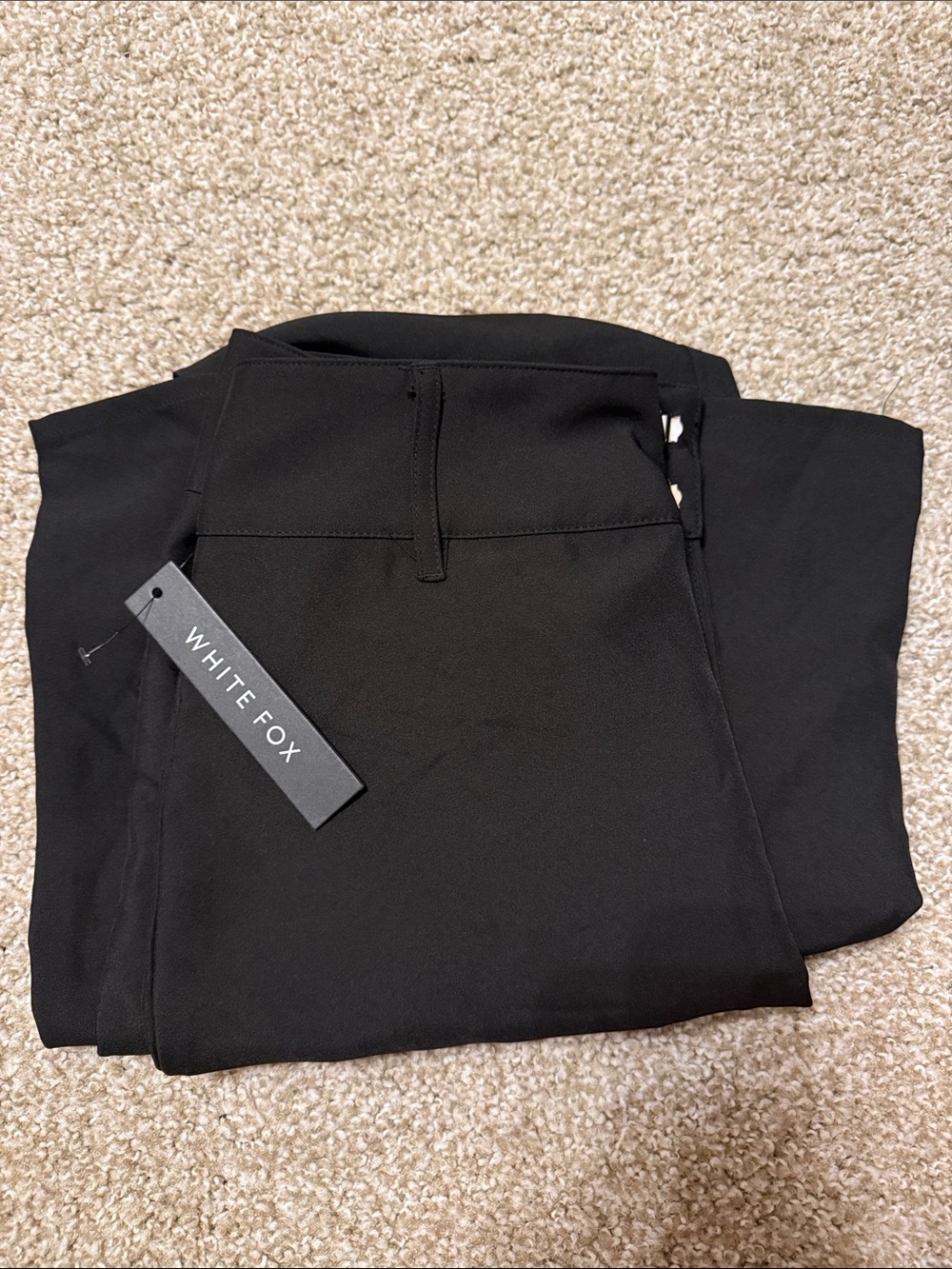 Women’s White Fox Black Dress Pants